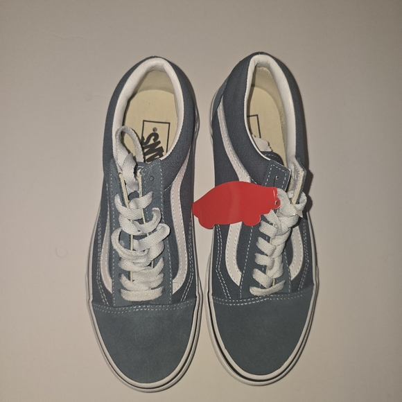 Vans Shoes - New Vans Old Skool Sneakers Blue Canvas Suede Classic Skate Shoes